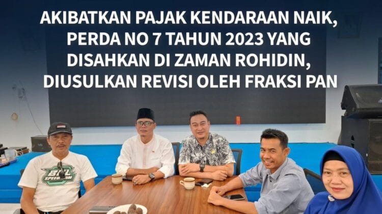 Akibatkan Pajak Kendaraan Naik, Perda No 7 Tahun 2023 Yang Disahkan Di Zaman Rohidin, Diusulkan Revisi Oleh Fraksi PAN