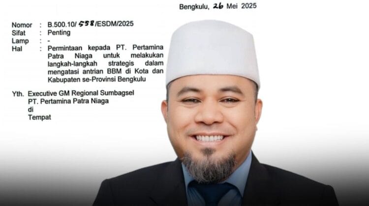 Buntut BBM Langka Di Bengkulu, Helmi Hasan Layangkan Surat Penting Ke PT. Pertamina Patra Niaga