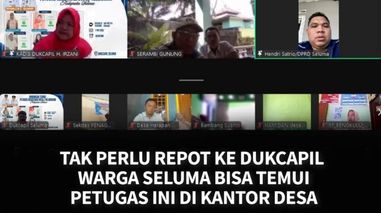 Tak Perlu Repot Ke Dukcapil, Warga Seluma Bisa Temui Petugas Ini Di Kantor Desa