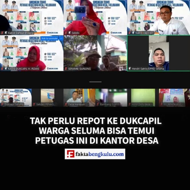 
					Tak Perlu Repot Ke Dukcapil, Warga Seluma Bisa Temui Petugas Ini Di Kantor Desa