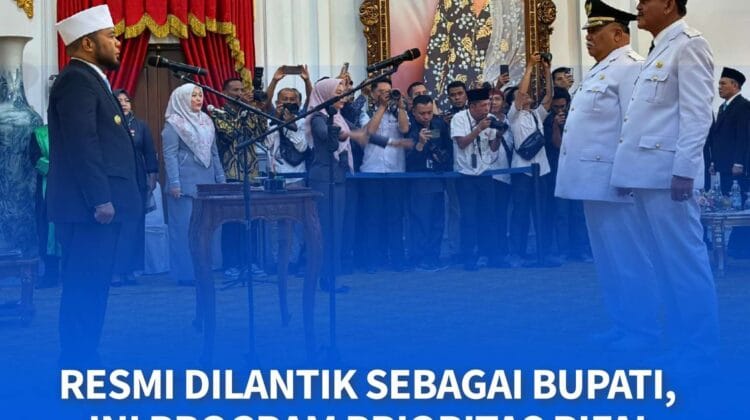 Resmi Dilantik Sebagai Bupati, Ini Program Prioritas Rifai Tajudin Dalam 100 Hari Kerja.