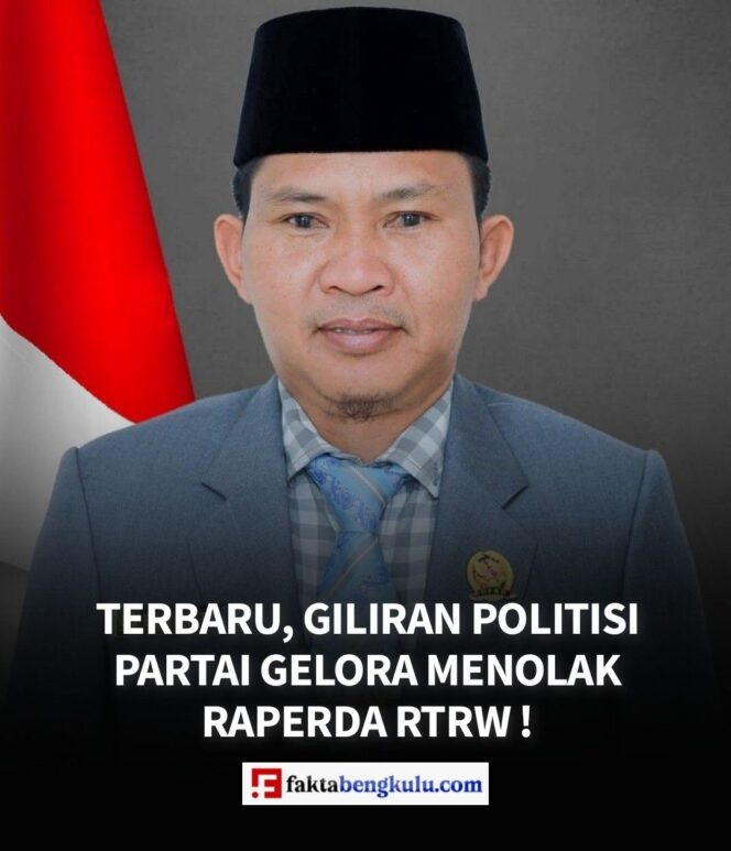 Terbaru, Giliran Politisi Partai Gelora Menolak Raperda RTRW !