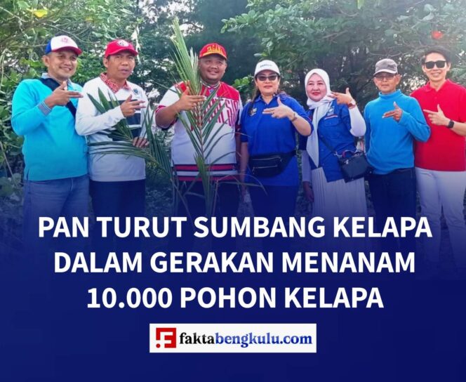 PAN Turut Sumbang Kelapa Dalam Gerakan Menanam 10.000 Pohon Kelapa