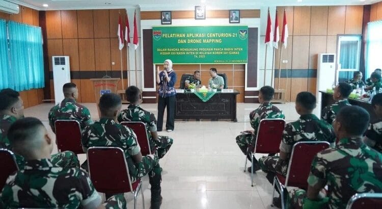 Korem 041/Gamas Perkuat Kemampuan Digital Prajurit Melalui Pelatihan Centurion-21 dan Drone Mapping