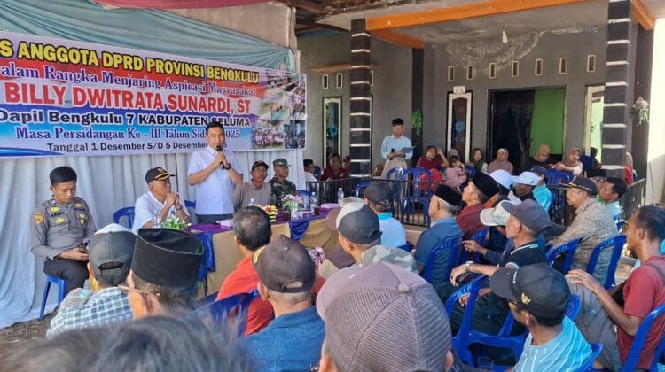 Reses DPRD Provinsi Bengkulu, Billy Dwitrata Sunardi Serap Aspirasi Infrastruktur Warga Seluma