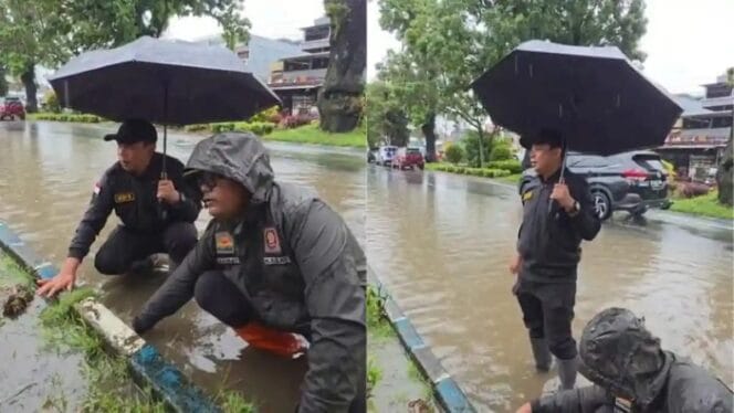 
Respons Cepat Wali Kota Bengkulu: Turun Langsung Bersihkan Drainase Tersumbat Sampah