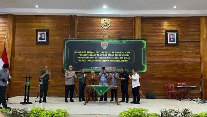 
Canggih! Kodam XXI/Radin Inten Luncurkan Centurion 21, Aplikasi AI untuk Pantau Ketahanan Pangan Bengkulu