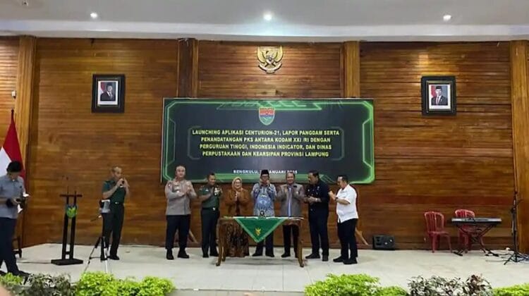Canggih! Kodam XXI/Radin Inten Luncurkan Centurion 21, Aplikasi AI untuk Pantau Ketahanan Pangan Bengkulu