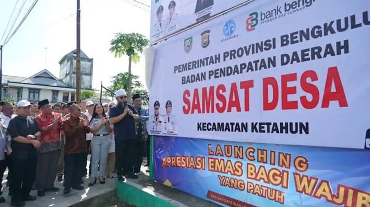 Bayar Pajak Gak Perlu ke Kota! Helmi Hasan Resmikan Samsat Desa di Ketahun, Proses Cuma 5 Menit