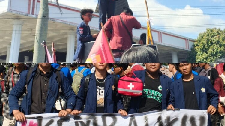 Memanas! Aliansi Mahasiswa Bengkulu Mengingat Geruduk kantor DPRD: Kecam Kriminalisasi Aktivis HAM dan pukul TNI KE BARAK 