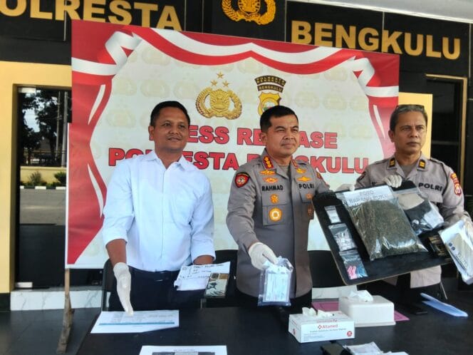 
Dua Pekan Beraksi, Polresta Bengkulu Ringkus 6 Tersangka Narkoba: Residivis dan Anak Bawah Umur Terjaring