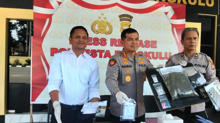 Dua Pekan Beraksi, Polresta Bengkulu Ringkus 6 Tersangka Narkoba: Residivis dan Anak Bawah Umur Terjaring