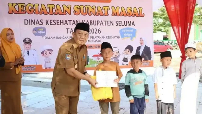 
Meringankan Beban Warga, Dinkes Seluma Gelar Sunatan Massal Gratis untuk 200 Anak