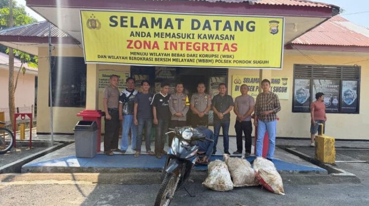 Nekat Gasak Sawit Warga Tunggang, Pemuda Asal Sungai Rumbai Diringkus Massa