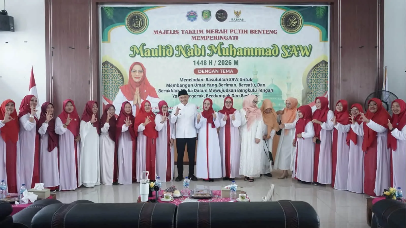 Pemkab Bengkulu Tengah Salurkan Santunan untuk Duafa dan Yatim di Peringatan Maulid Nabi 2026